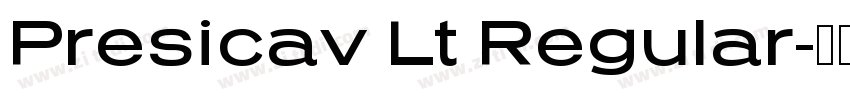 Presicav Lt Regular字体转换